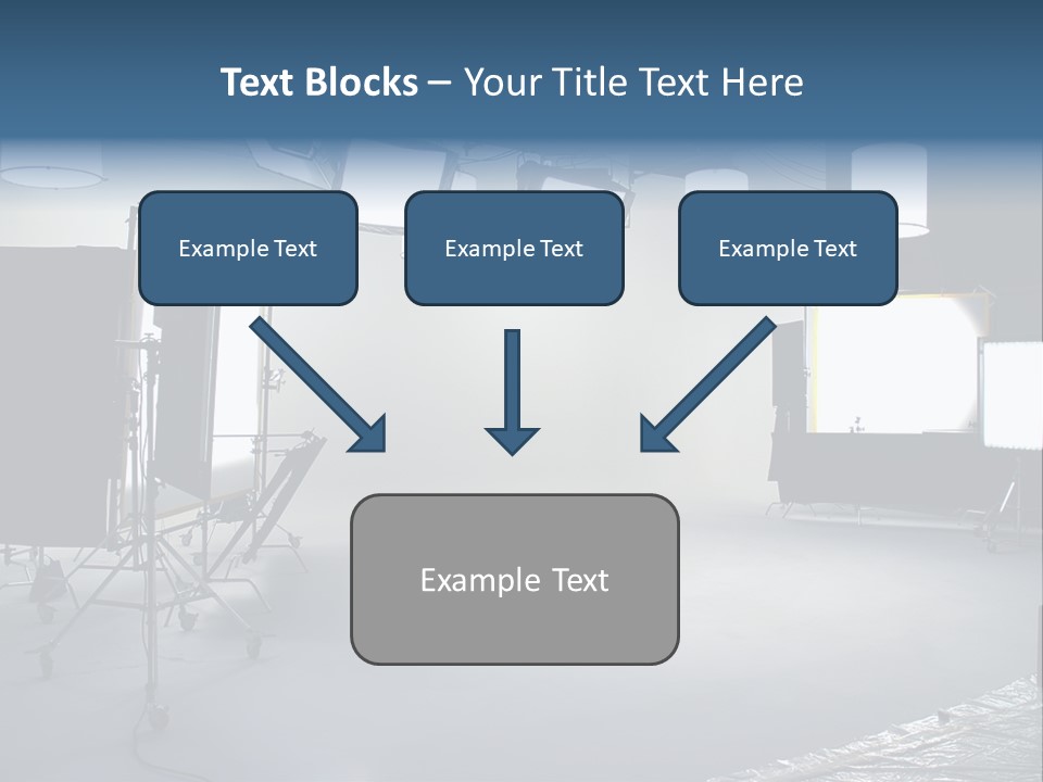 Illuminated Film Umbrella PowerPoint Template