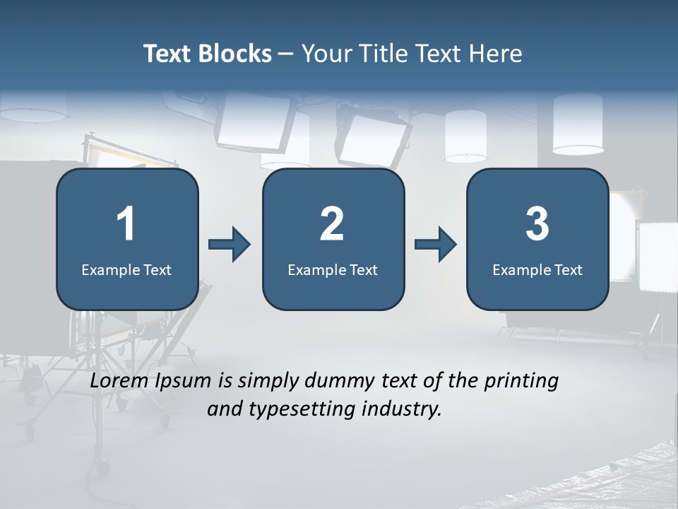 Illuminated Film Umbrella PowerPoint Template
