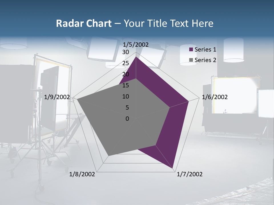 Illuminated Film Umbrella PowerPoint Template