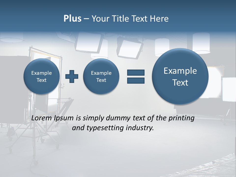Illuminated Film Umbrella PowerPoint Template