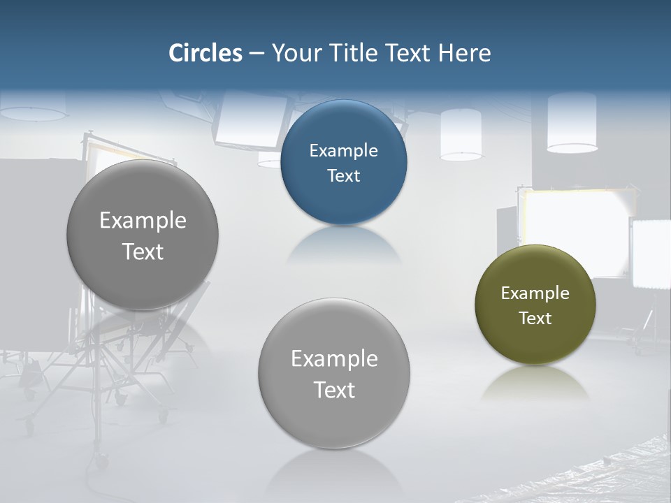 Illuminated Film Umbrella PowerPoint Template
