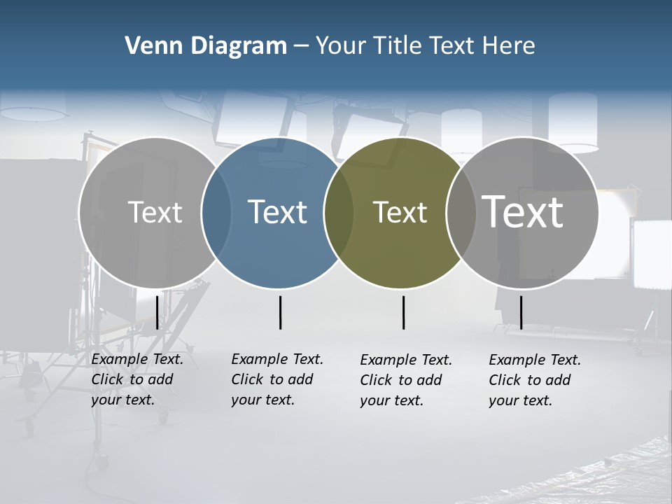 Illuminated Film Umbrella PowerPoint Template