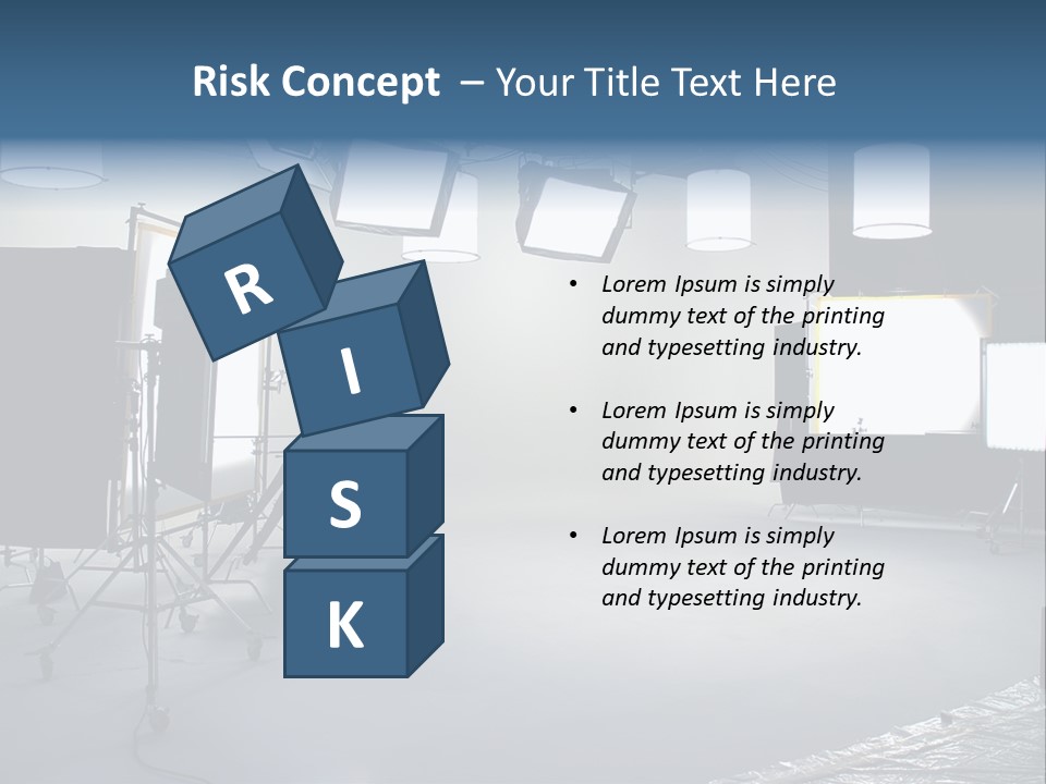 Illuminated Film Umbrella PowerPoint Template