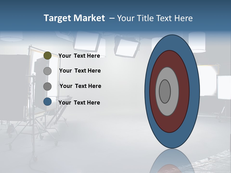 Illuminated Film Umbrella PowerPoint Template