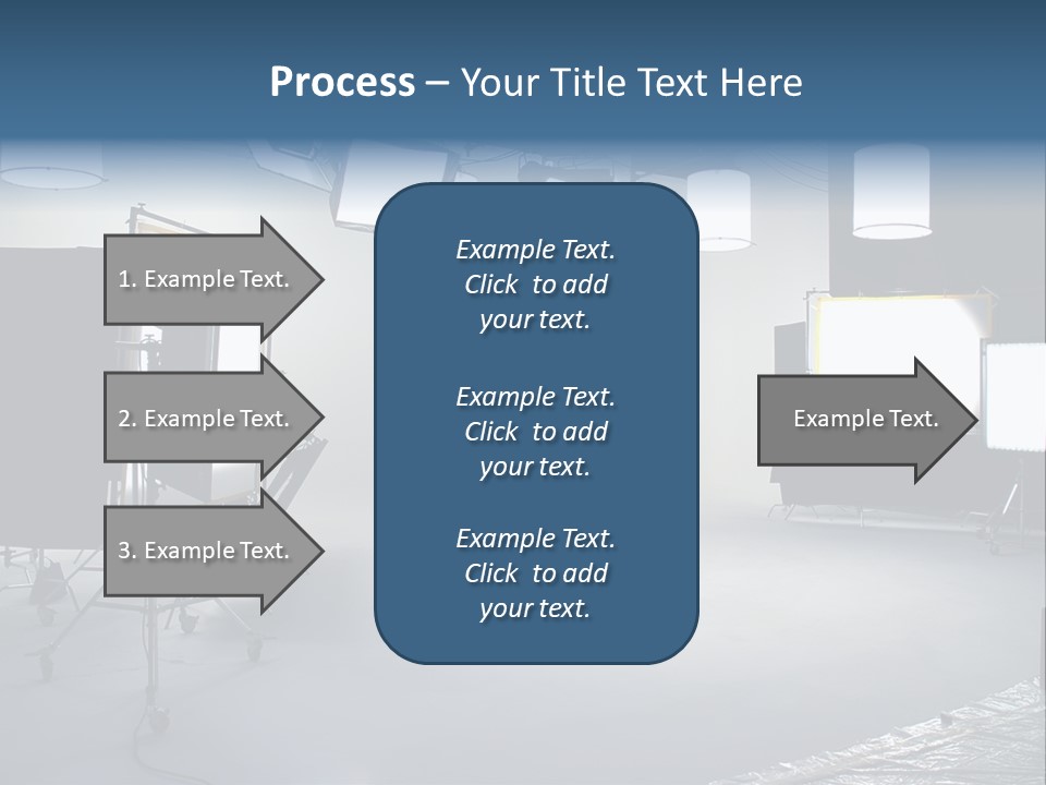 Illuminated Film Umbrella PowerPoint Template