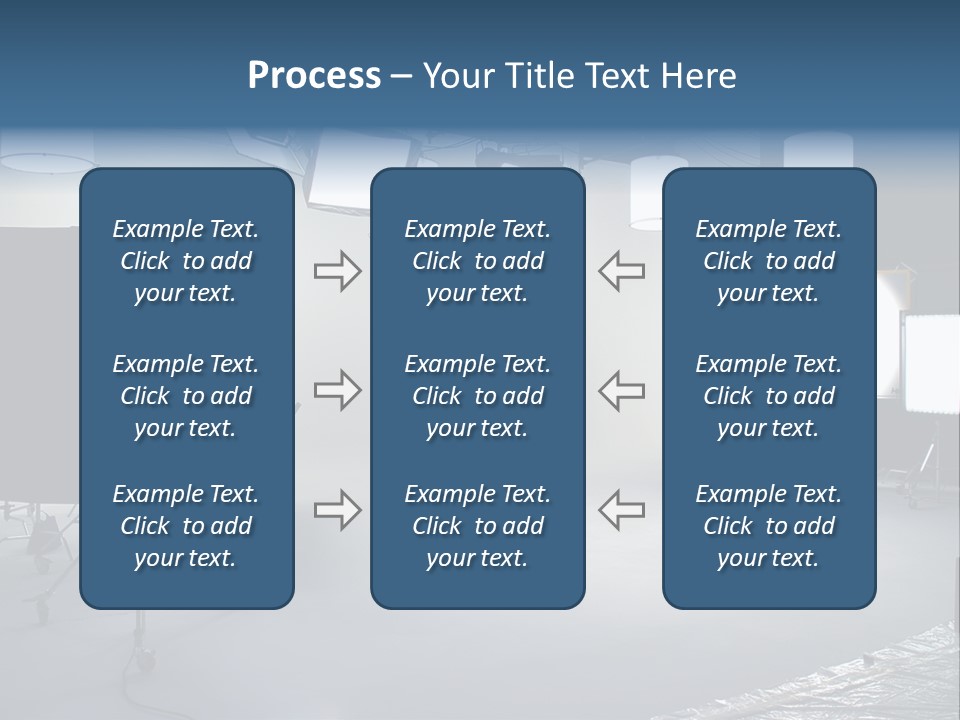 Illuminated Film Umbrella PowerPoint Template