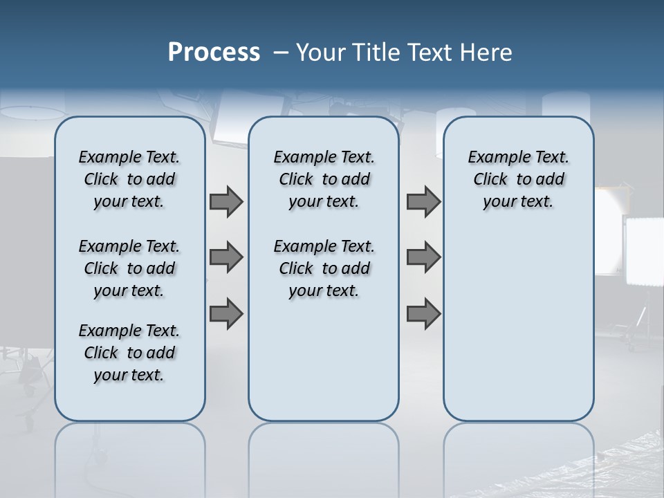 Illuminated Film Umbrella PowerPoint Template