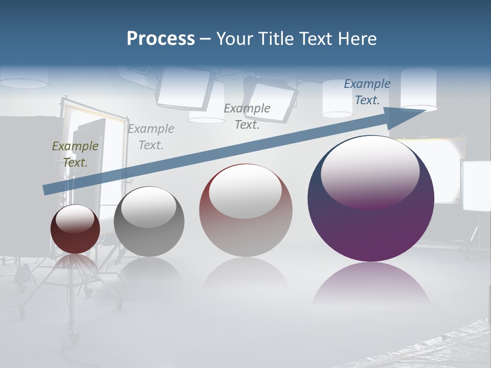 Illuminated Film Umbrella PowerPoint Template
