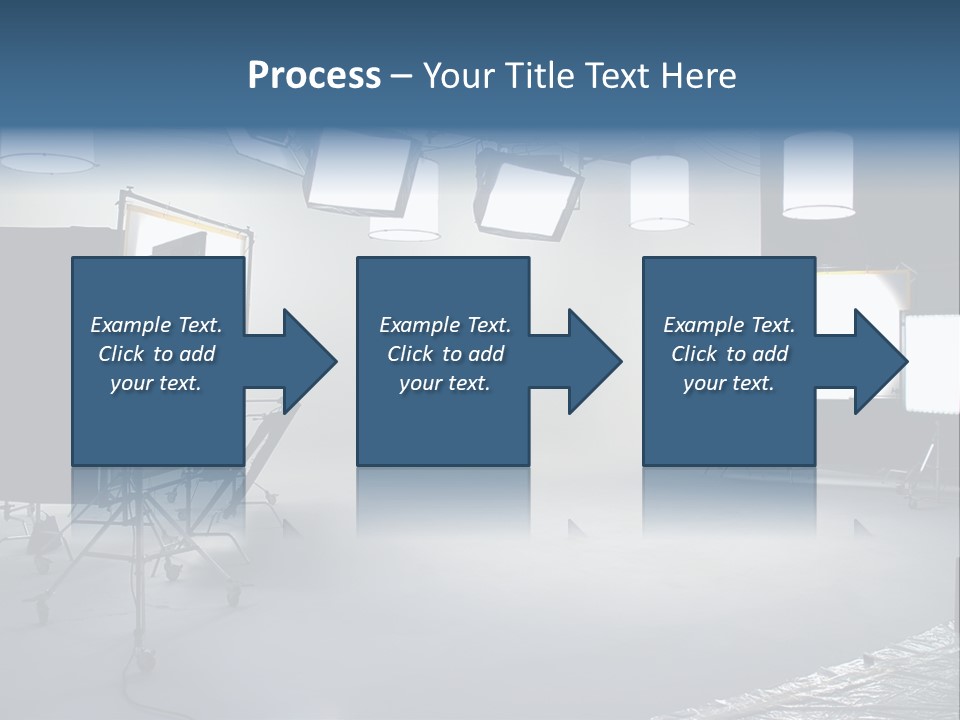 Illuminated Film Umbrella PowerPoint Template