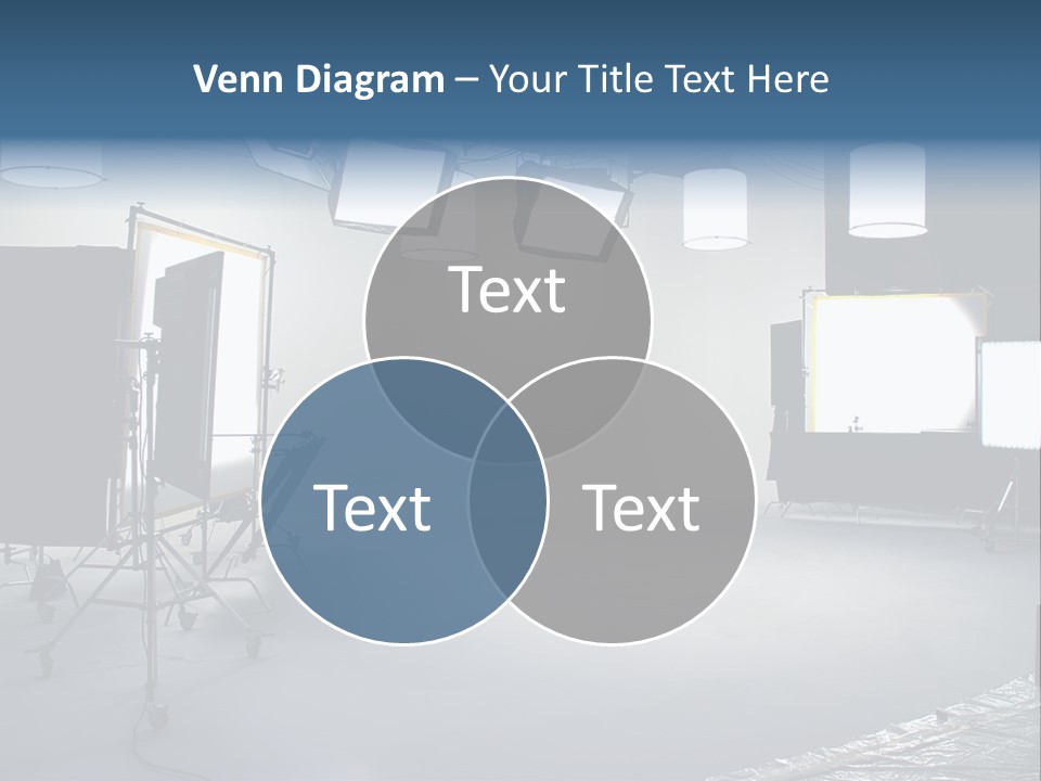 Illuminated Film Umbrella PowerPoint Template