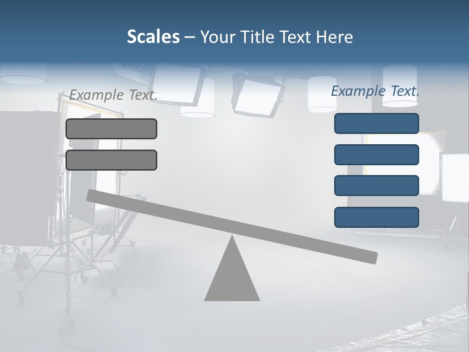 Illuminated Film Umbrella PowerPoint Template