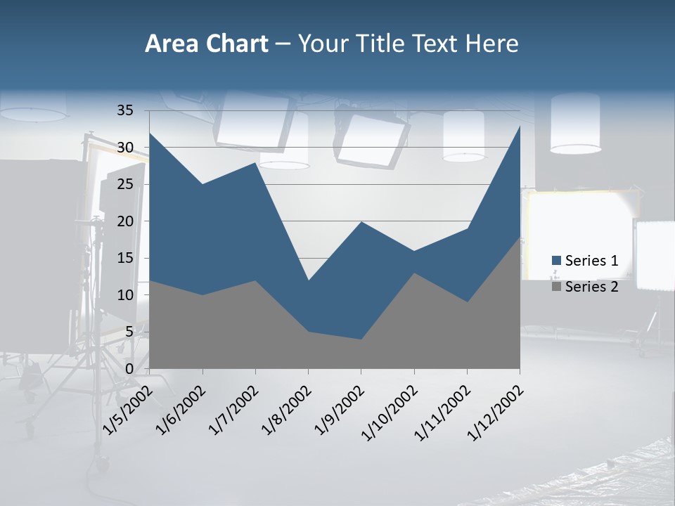 Illuminated Film Umbrella PowerPoint Template