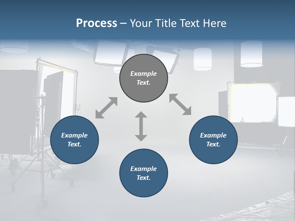 Illuminated Film Umbrella PowerPoint Template