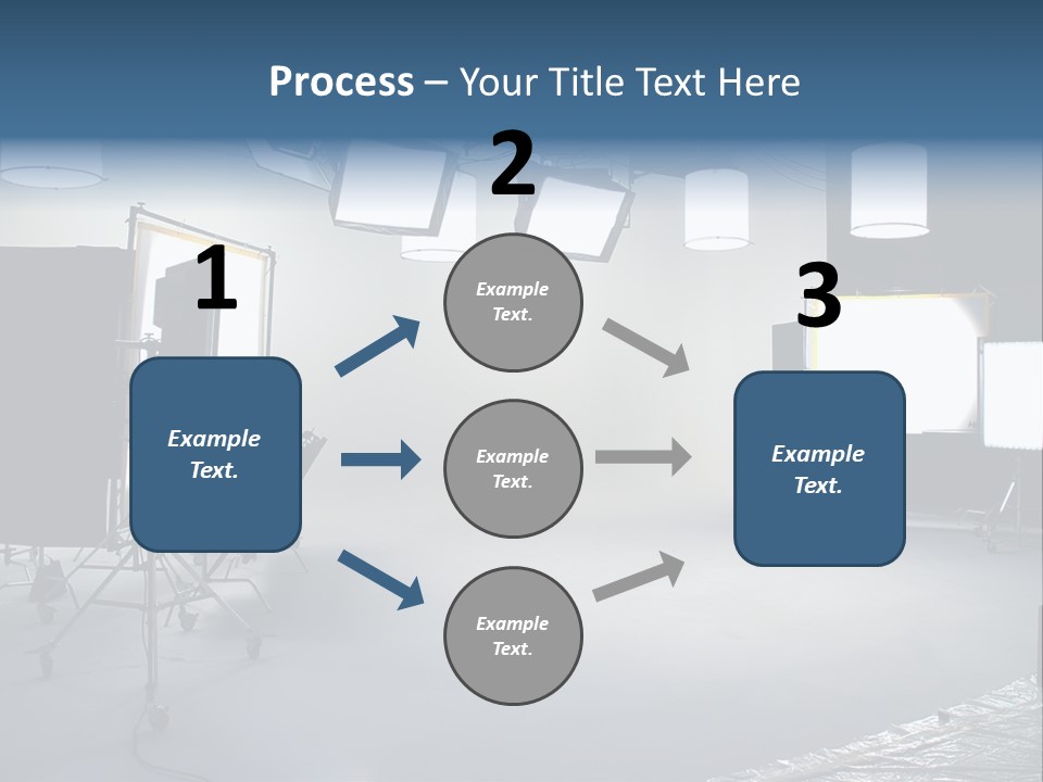Illuminated Film Umbrella PowerPoint Template