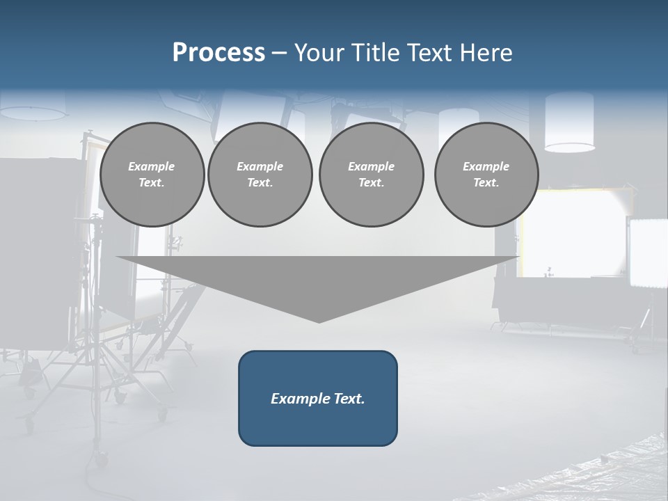 Illuminated Film Umbrella PowerPoint Template