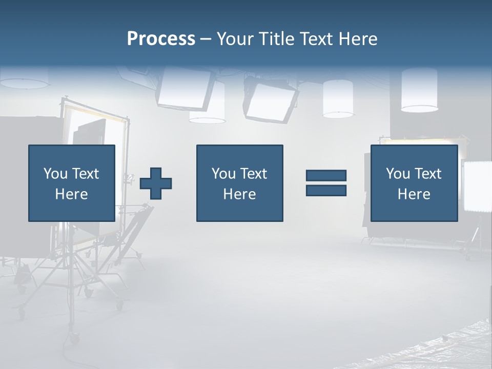 Illuminated Film Umbrella PowerPoint Template