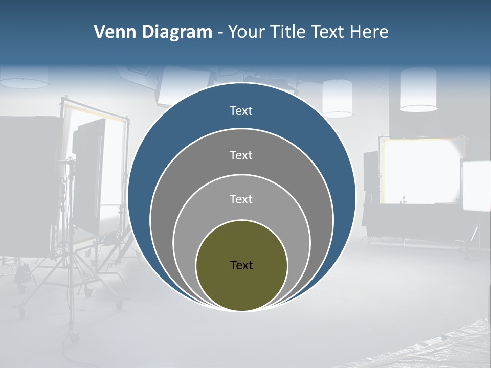 Illuminated Film Umbrella PowerPoint Template