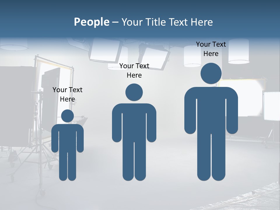 Illuminated Film Umbrella PowerPoint Template