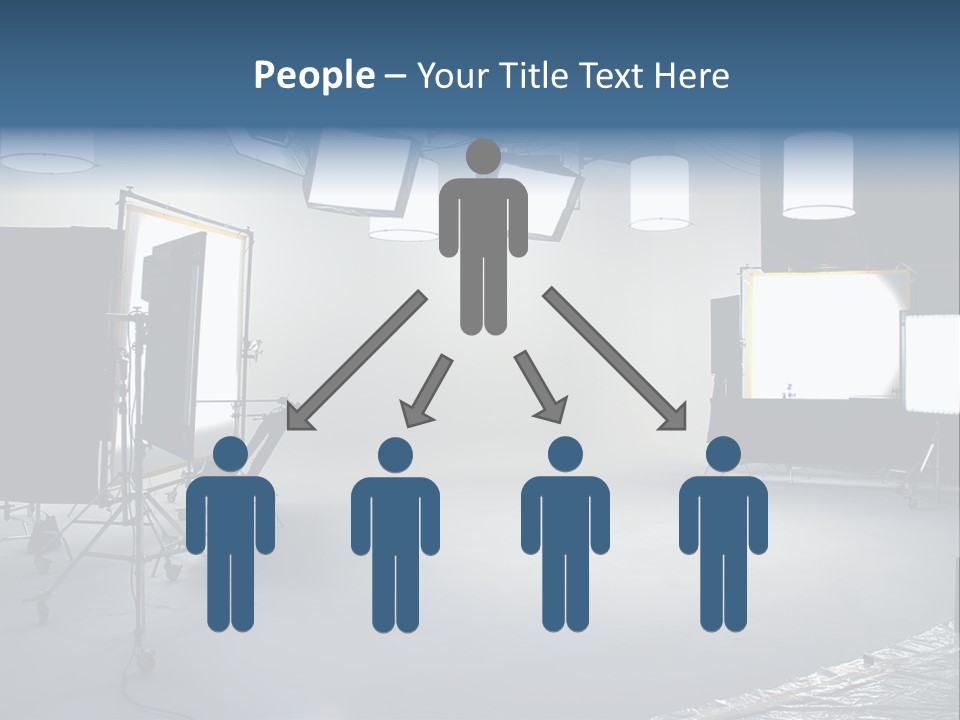 Illuminated Film Umbrella PowerPoint Template