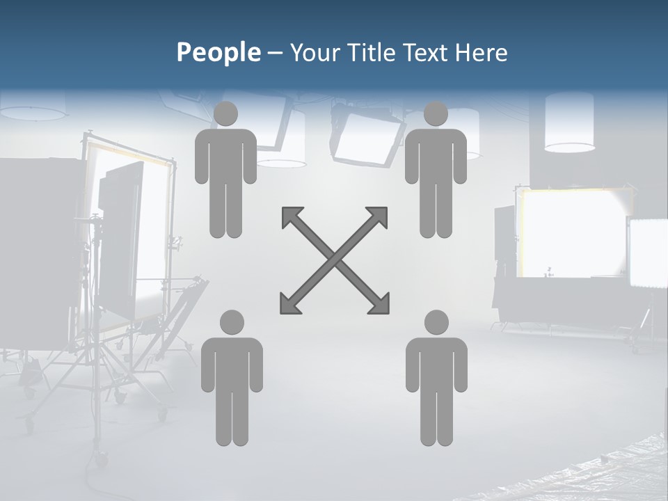 Illuminated Film Umbrella PowerPoint Template