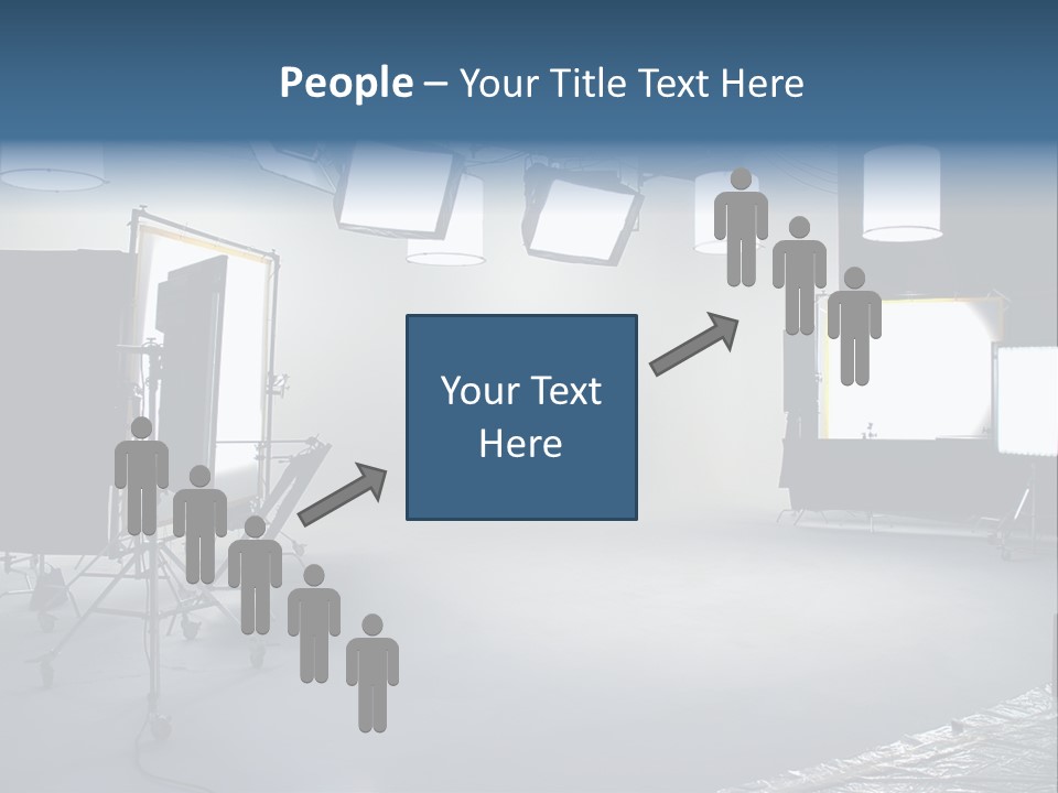 Illuminated Film Umbrella PowerPoint Template