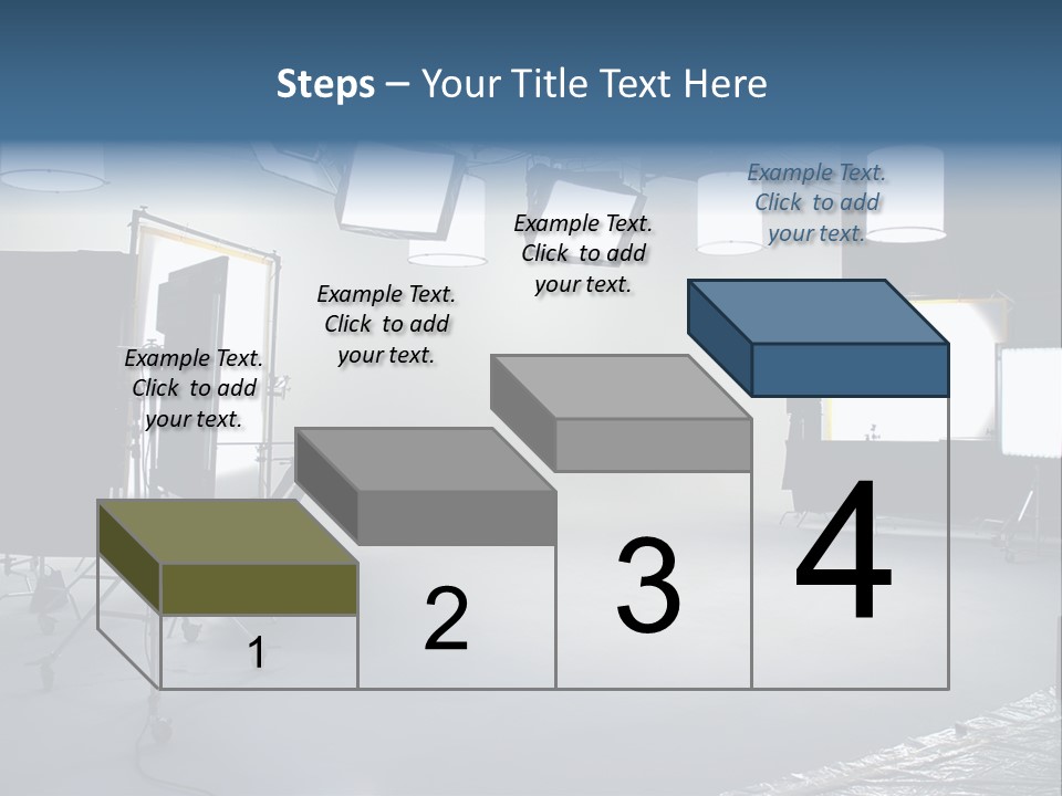 Illuminated Film Umbrella PowerPoint Template