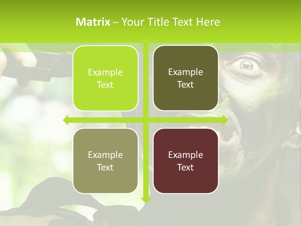 Human Desperate Suicide PowerPoint Template