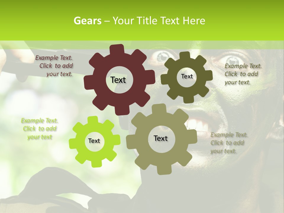 Human Desperate Suicide PowerPoint Template