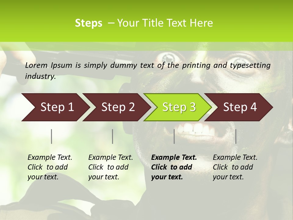 Human Desperate Suicide PowerPoint Template