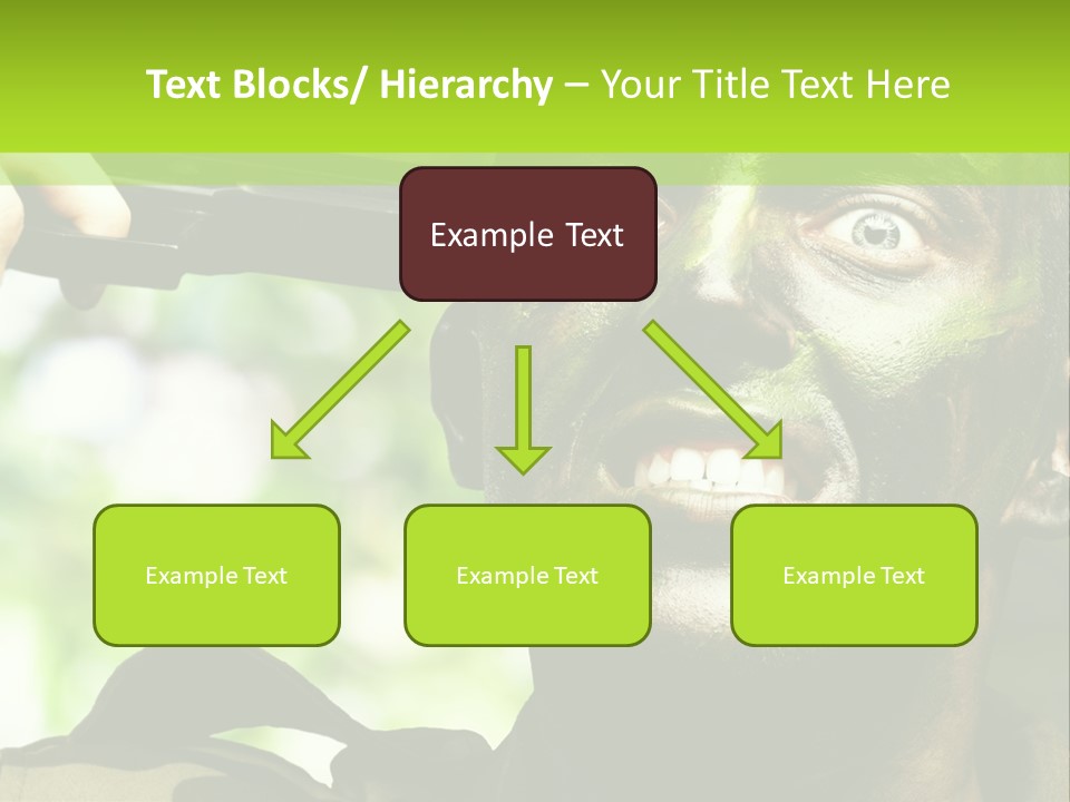 Human Desperate Suicide PowerPoint Template