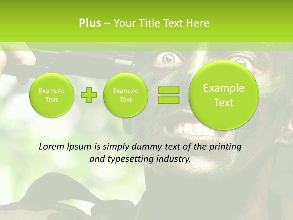 Human Desperate Suicide PowerPoint Template