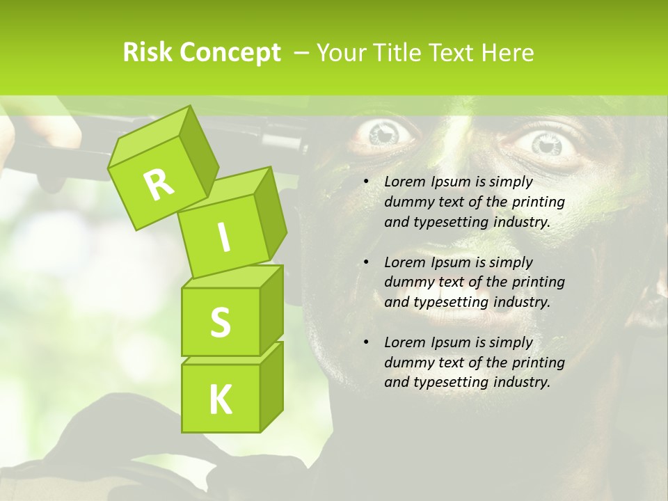 Human Desperate Suicide PowerPoint Template