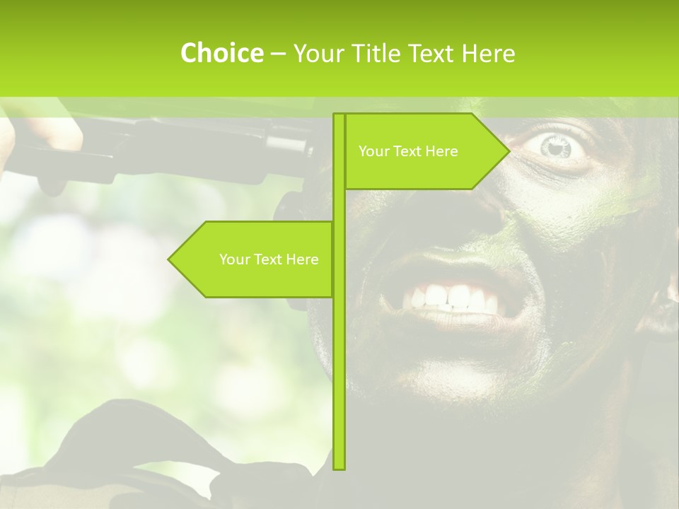 Human Desperate Suicide PowerPoint Template