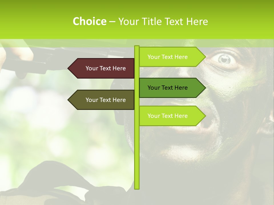 Human Desperate Suicide PowerPoint Template