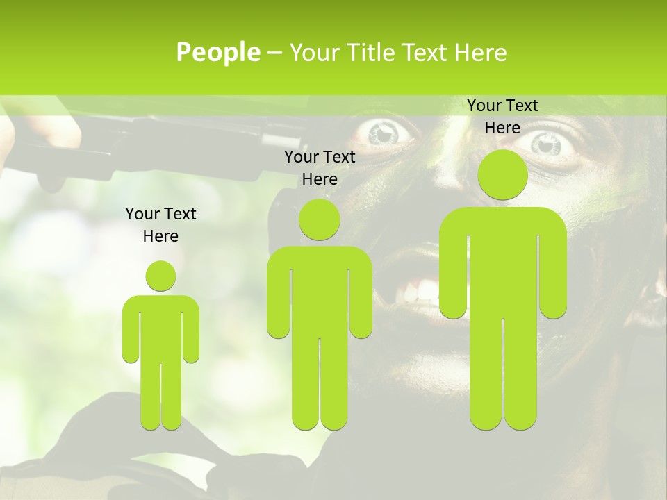 Human Desperate Suicide PowerPoint Template