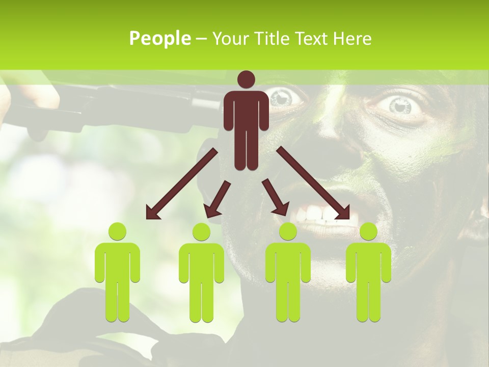 Human Desperate Suicide PowerPoint Template