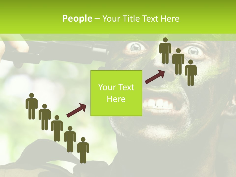 Human Desperate Suicide PowerPoint Template