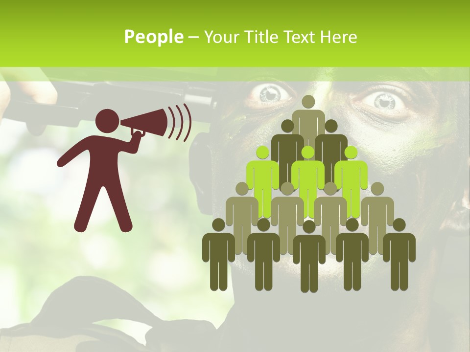 Human Desperate Suicide PowerPoint Template