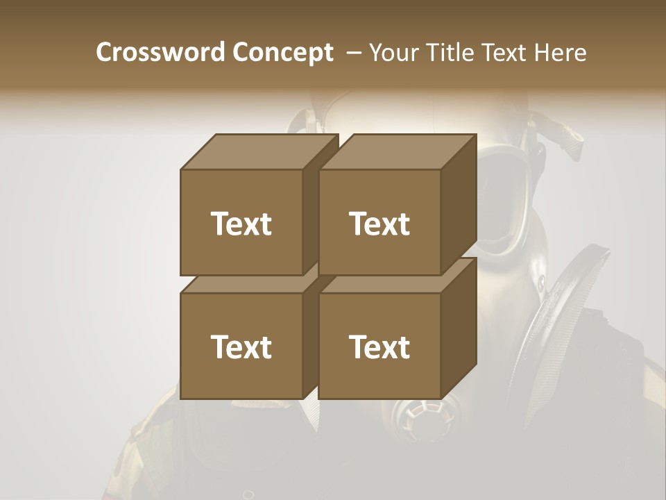 Battle Hate Male PowerPoint Template