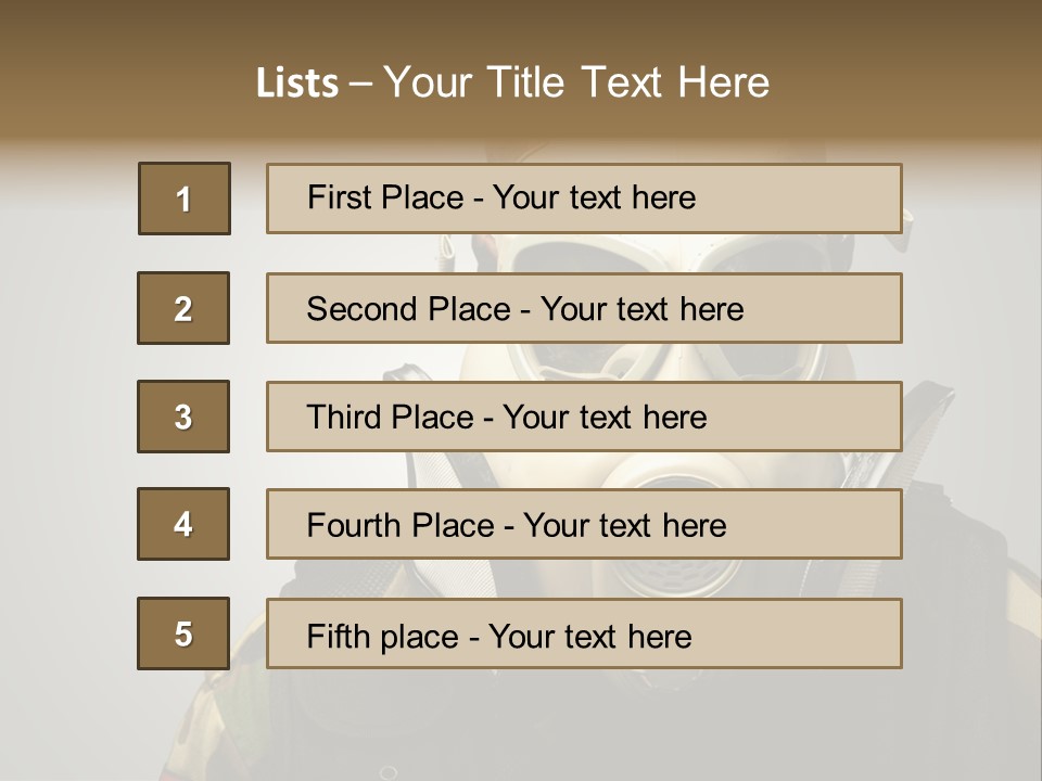 Battle Hate Male PowerPoint Template