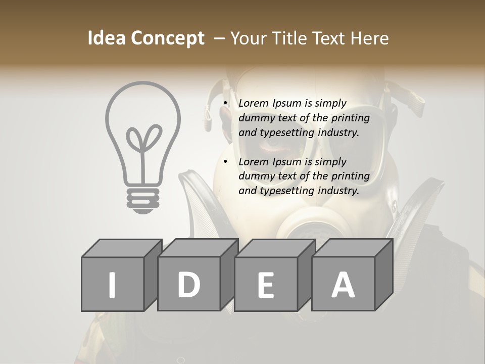 Battle Hate Male PowerPoint Template