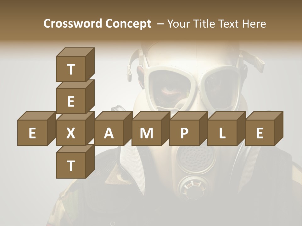 Battle Hate Male PowerPoint Template