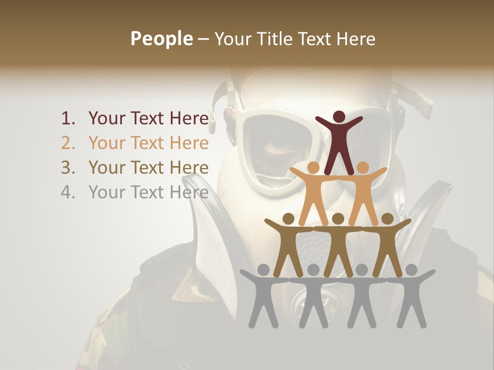 Battle Hate Male PowerPoint Template