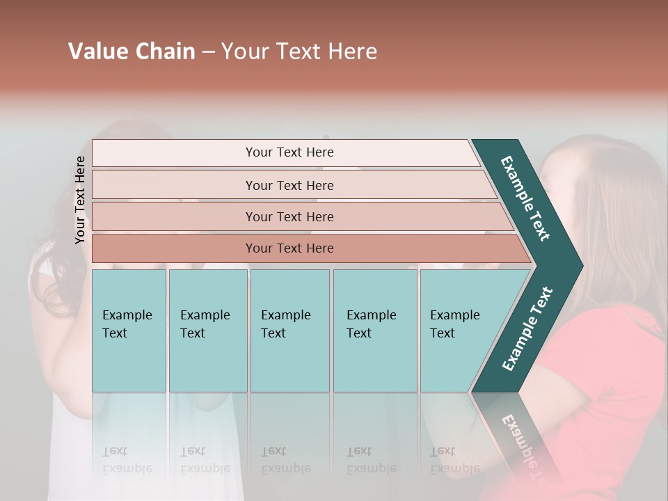 Megaphone Girl People PowerPoint Template