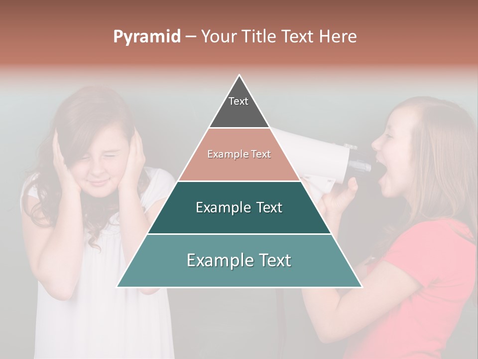 Megaphone Girl People PowerPoint Template