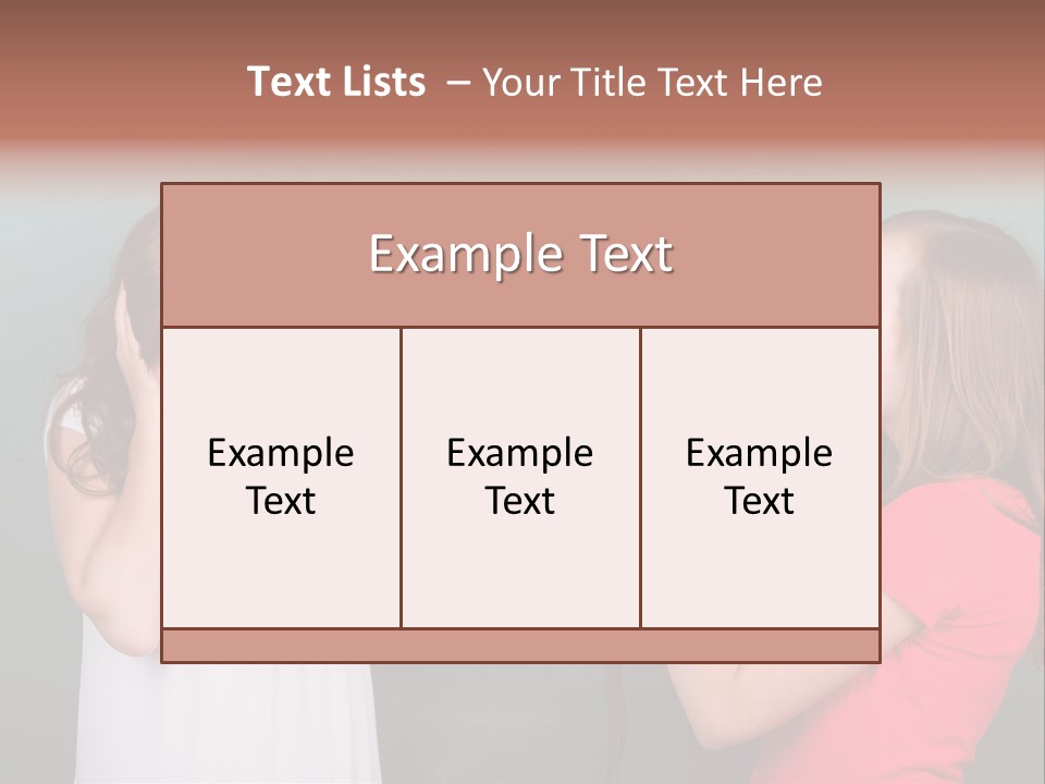 Megaphone Girl People PowerPoint Template