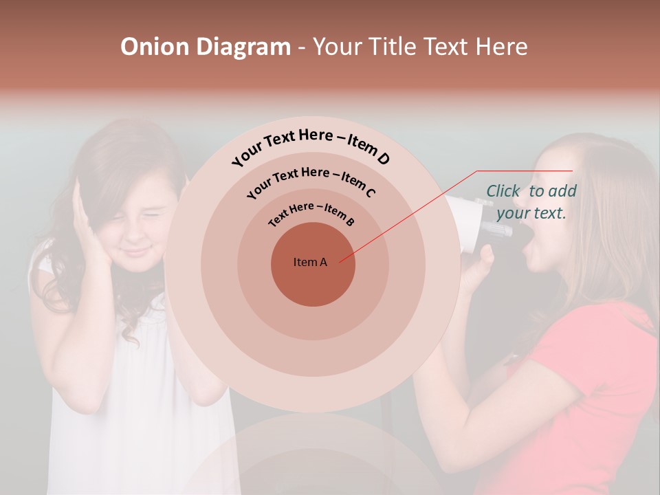 Megaphone Girl People PowerPoint Template