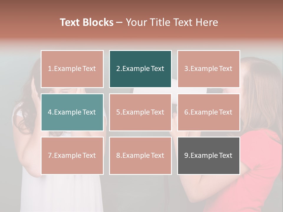 Megaphone Girl People PowerPoint Template