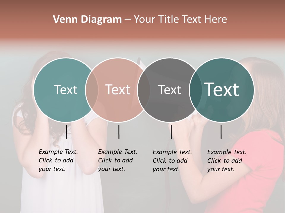 Megaphone Girl People PowerPoint Template