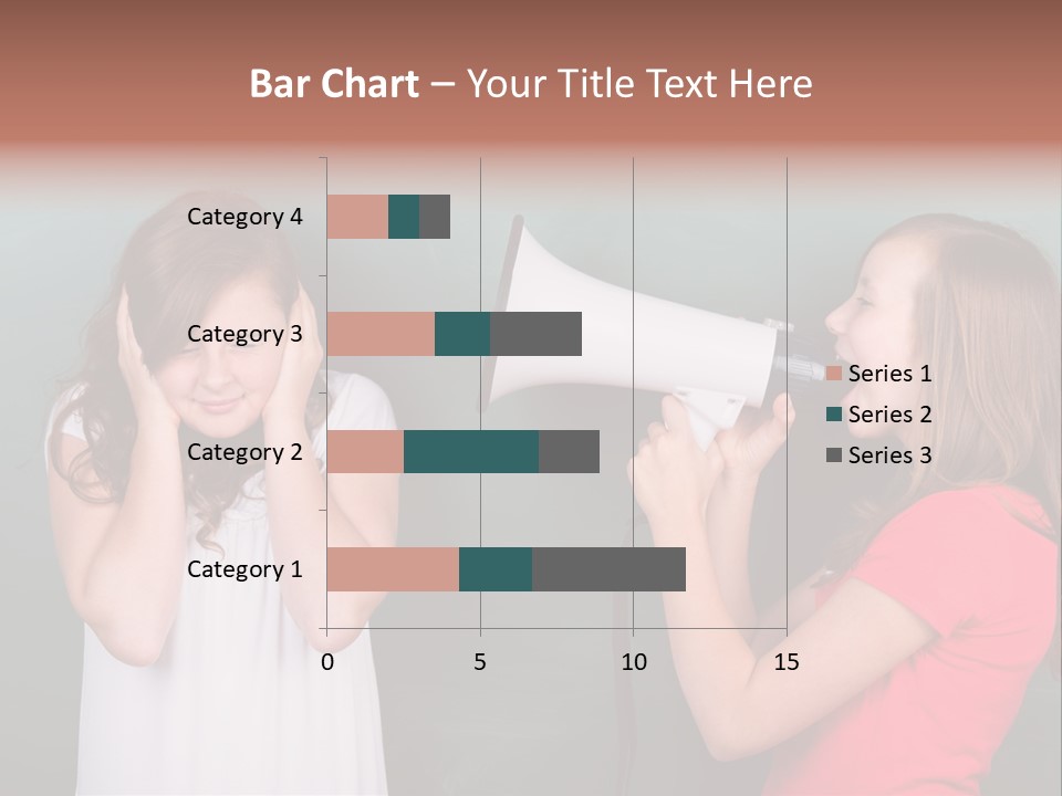 Megaphone Girl People PowerPoint Template